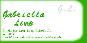 gabriella limp business card